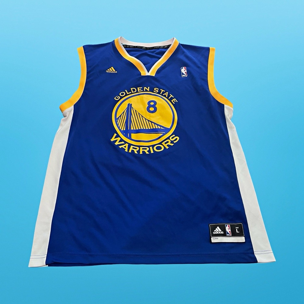 Adidas Golden State Warriors Monta Ellis #8 Blue NBA Basketball Jersey Men's L